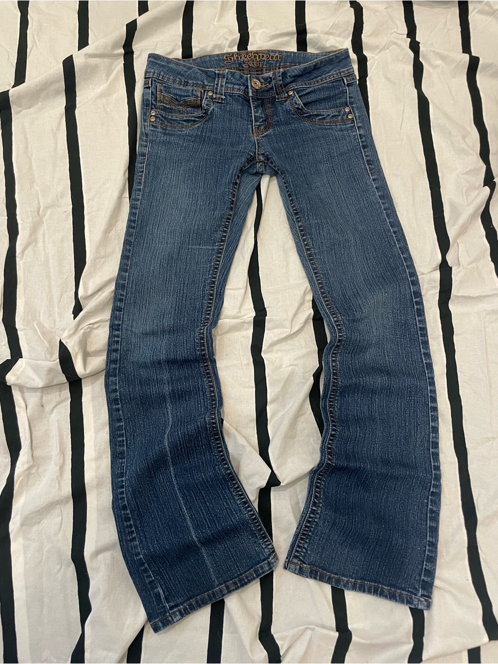 Vintage Streetwear Society Dark Blue Women's Bootcut Jeans